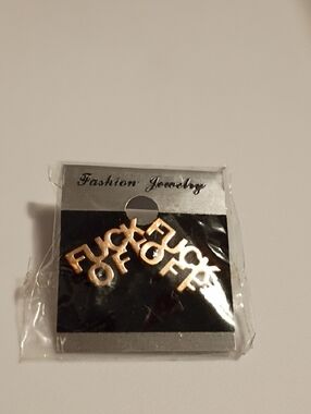 Fashion Jewelry- F*K Off Earrings